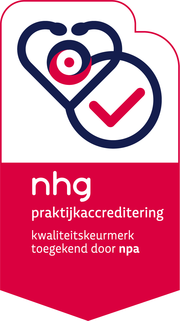 Our GP practice is accredited by the Dutch College of General Practitioners (NHG)